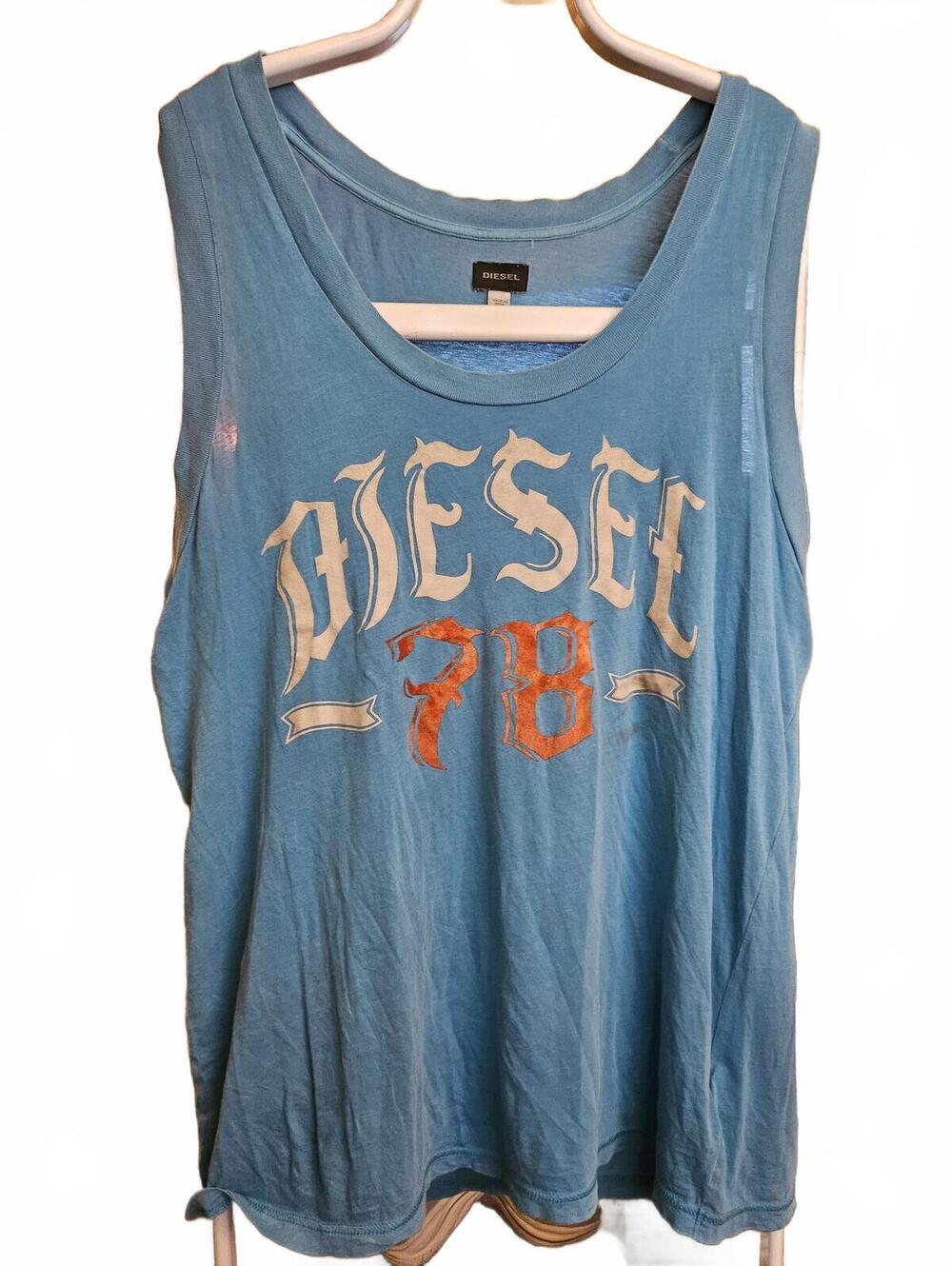 Vintage - Diesel - LOGO muscle tank top - Size XXL (2X) EUC